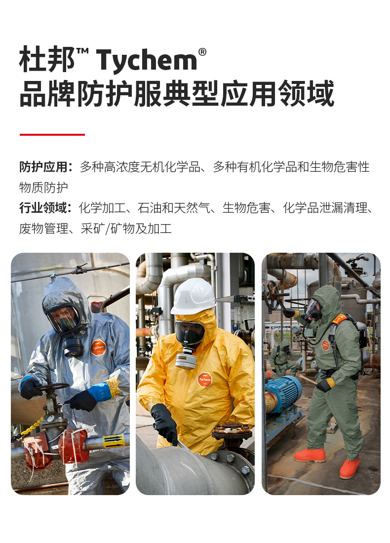 杜邦™ Tychem® 6000 AL 通风防护服 通风气衣 带袜套手套 (TF630 WG)-M